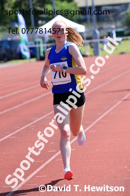 Womens Seniors and Under-20s  5000 metres, 2024 North Eastern Track and Field Champs., Middlesbrough.  Photo: David T. Hewitson/Sports for All Pics
